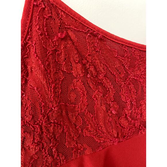 Vintage Gold Label Victoria's Secret Red Babydoll Slip Dress - Small - Picture 5 of 11